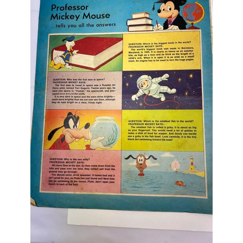 VTG‎ 1972 Walt Disney Fun to Know Magazines Lot of 3 Number 2, 4, 10